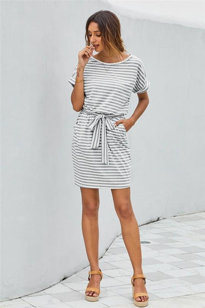 Striped T-Shirt Dress