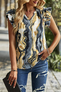 Waterfall Flutter Sleeve Top