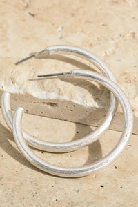 Brass Metal Hoop Earring