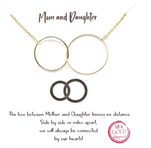 Mom and Daughter Pendant Simple Chain