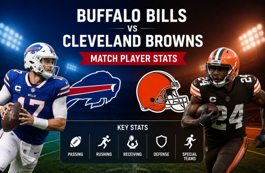 Buffalo Bills vs Cleveland Browns Match Player Stats