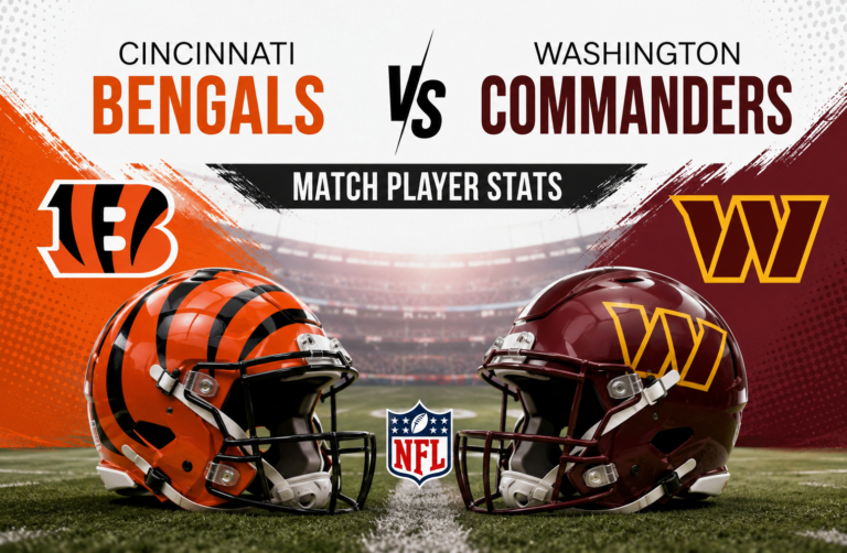 Cincinnati Bengals vs Commanders Player Stats