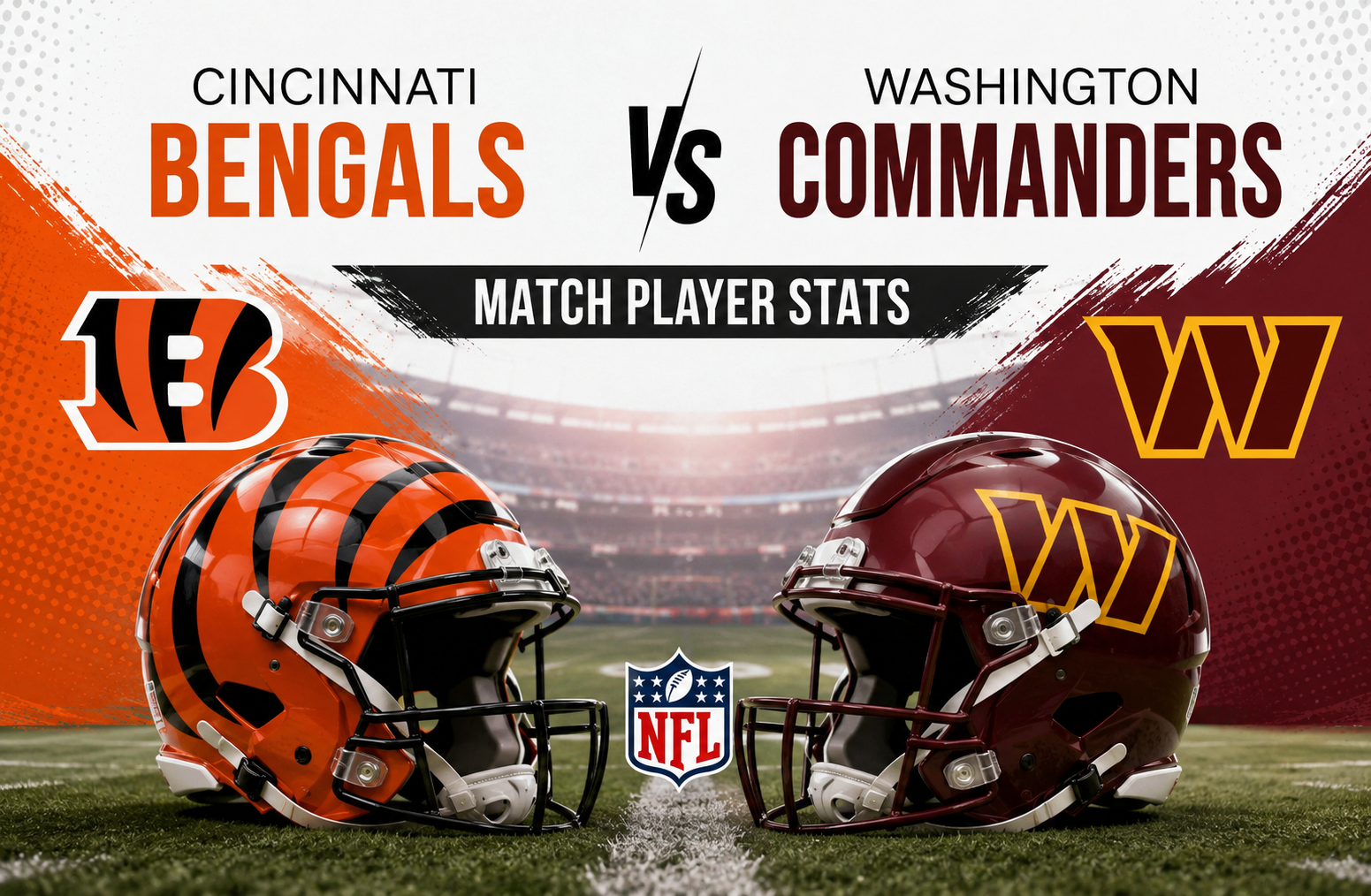 Cincinnati Bengals vs Commanders Player Stats