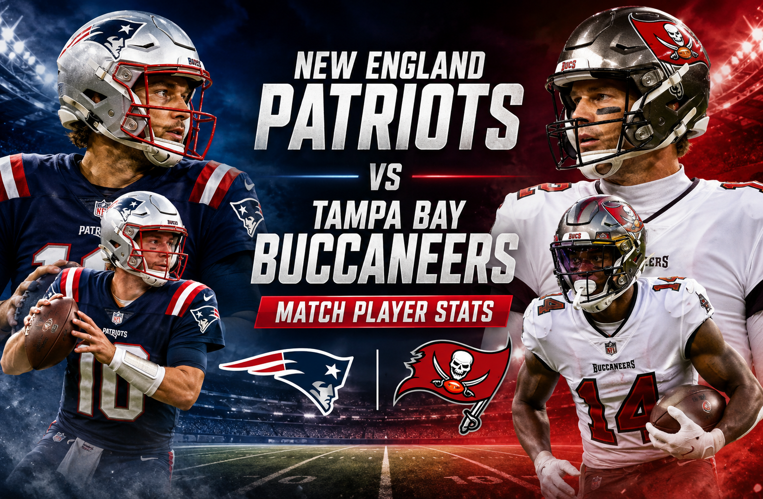 New England Patriots vs Tampa Bay Buccaneers Match Player Stats