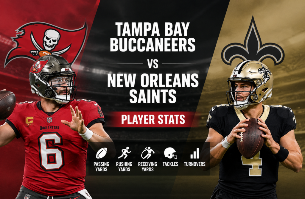Tampa Bay Buccaneers vs New Orleans Saints Match Player Stats